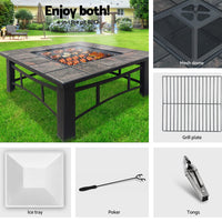 Thumbnail for 4 in 1 Outdoor Fire Pit BBQ Grill Smoker - Outdoor Immersion