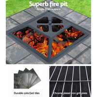 Thumbnail for 4 in 1 Outdoor Fire Pit BBQ Grill Smoker - Outdoor Immersion