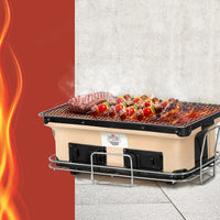 Thumbnail for Grillz BBQ Grill Tabletop Charcoal Smoker