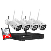 Thumbnail for UL-tech Wireless CCTV Security System 8CH NVR 3MP 4 Square Cameras 1TB