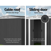 Thumbnail for Giantz Garden Shed 2.58x2.07M Sheds Outdoor Storage Workshop Metal Shelter Sliding Door