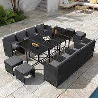 Thumbnail for Bali 13PC Outdoor Dining Set-Black