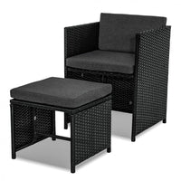 Thumbnail for Bali 13PC Outdoor Dining Set-Black