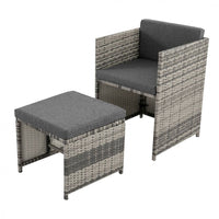 Thumbnail for Bali 13PC Outdoor Dining Set-Grey