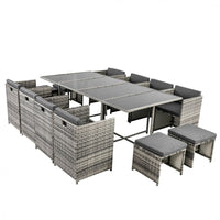 Thumbnail for Bali 13PC Outdoor Dining Set-Grey