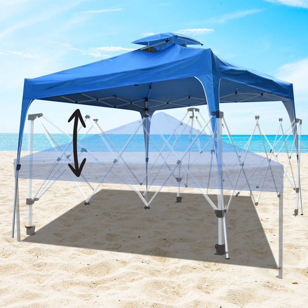 Arcadia Furniture 3M x 3M Outdoor Folding Tent - Navy - Outdoor Immersion