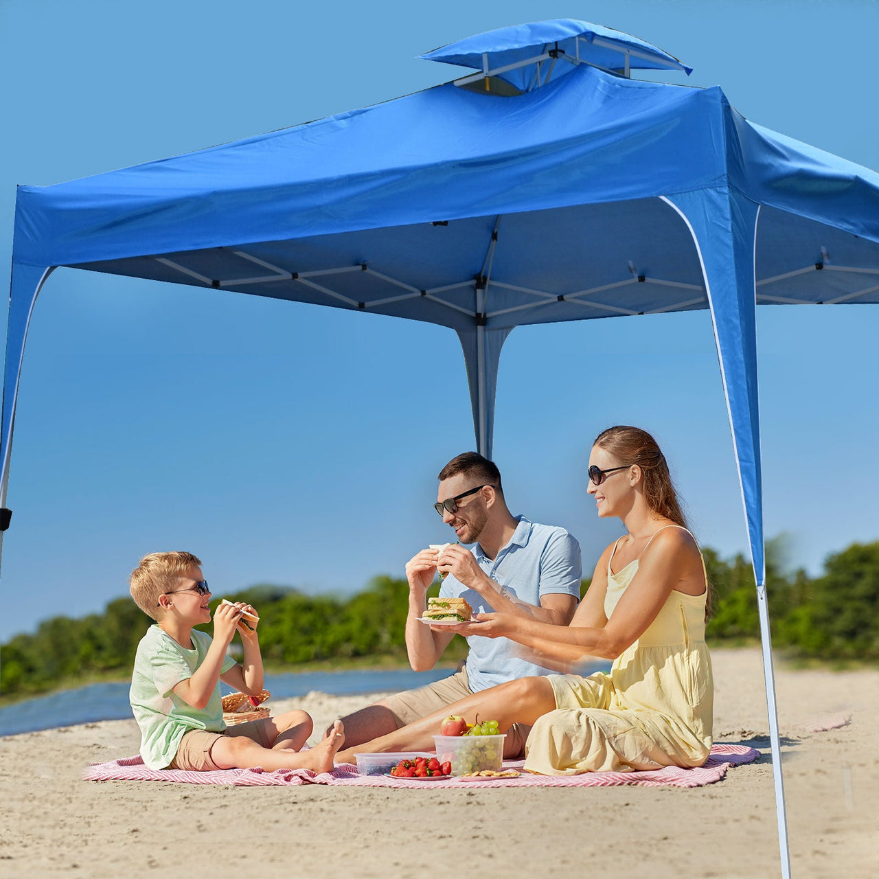 Arcadia Furniture 3M x 3M Outdoor Folding Tent - Navy - Outdoor Immersion