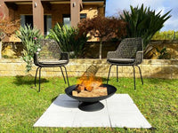 Thumbnail for Black Lassen Cast Iron Fire Pit - Outdoor Immersion