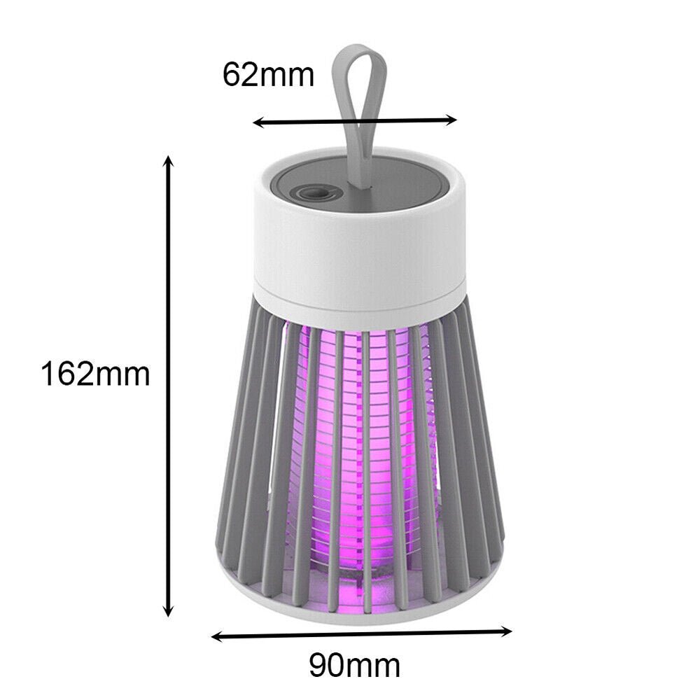 Electric Mosquito Killer Lamp Rechargeable Insect Catcher Fly Bug Zapper Trap LED UV Mozzie - Outdoor Immersion