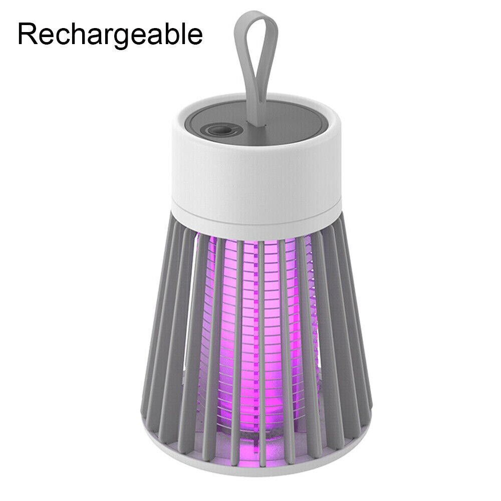 Electric Mosquito Killer Lamp Rechargeable Insect Catcher Fly Bug Zapper Trap LED UV Mozzie - Outdoor Immersion