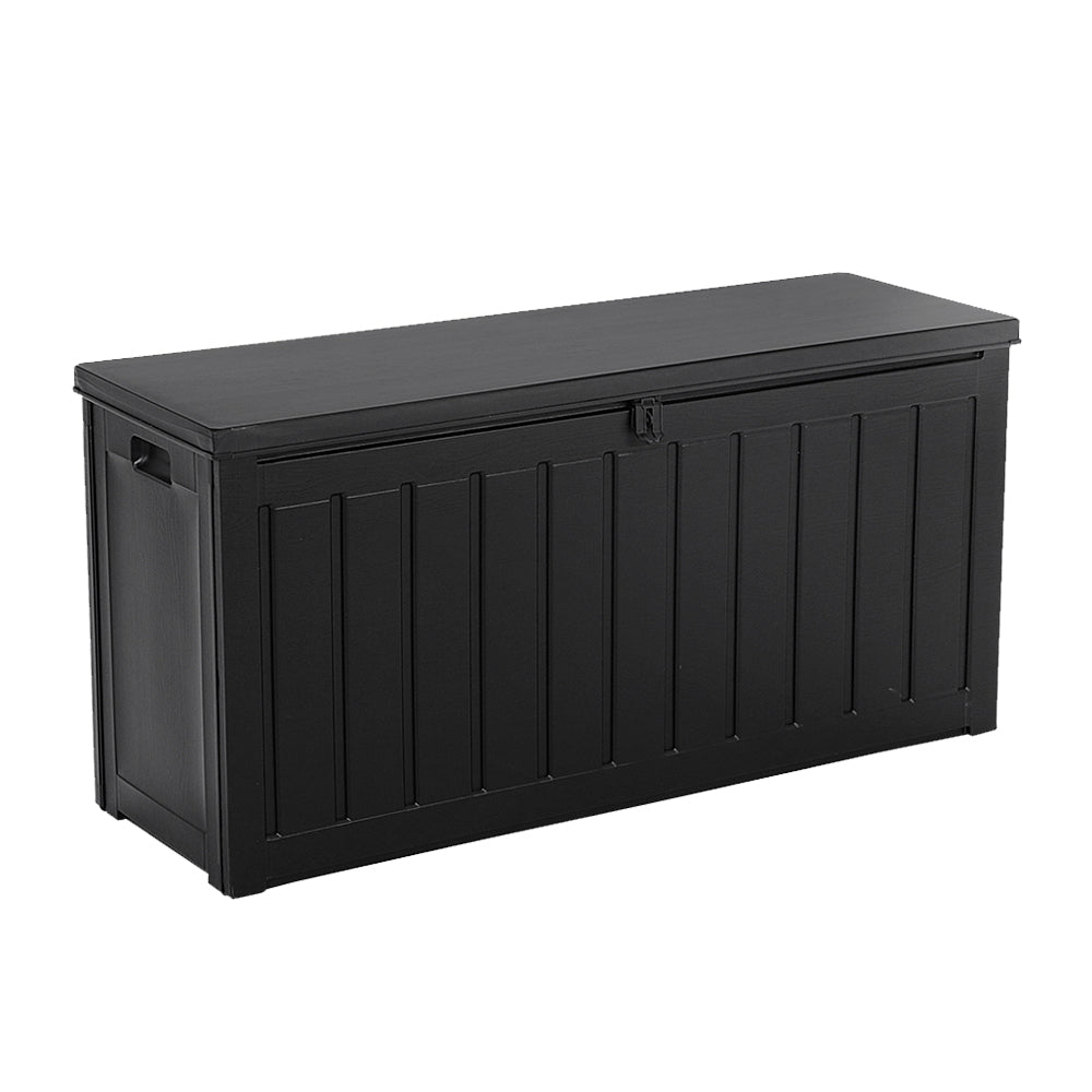 Gardeon 240L Outdoor Storage Box Lockable Bench Seat Garden Deck Toy Tool Sheds - Outdoor Immersion