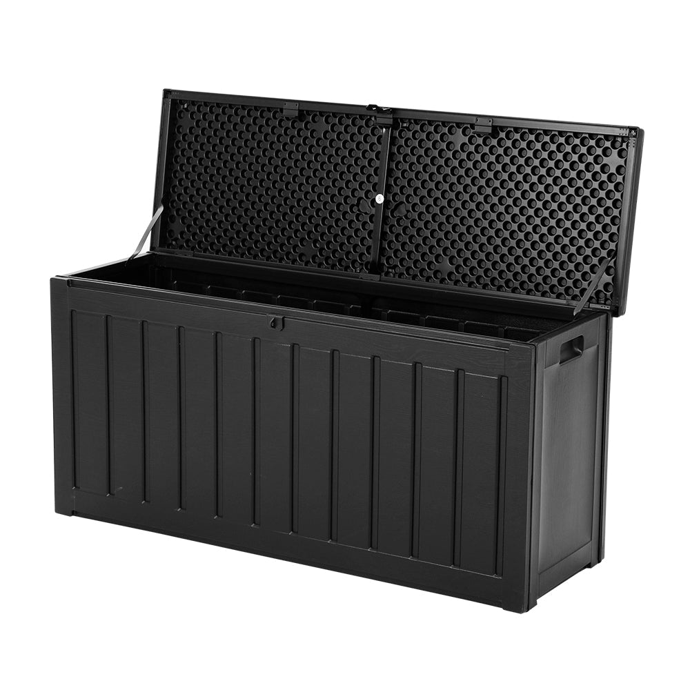 Gardeon 240L Outdoor Storage Box Lockable Bench Seat Garden Deck Toy Tool Sheds - Outdoor Immersion