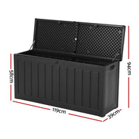 Thumbnail for Gardeon 240L Outdoor Storage Box Lockable Bench Seat Garden Deck Toy Tool Sheds - Outdoor Immersion