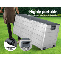 Thumbnail for Gardeon 290L Outdoor Storage Box - Grey - Outdoor Immersion