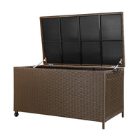 Thumbnail for Gardeon 320L Outdoor Wicker Storage Box - Brown - Outdoor Immersion