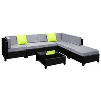 Thumbnail for Gardeon 7PC Sofa Set Outdoor Furniture Lounge Setting Wicker Couches Garden Patio Pool - Outdoor Immersion