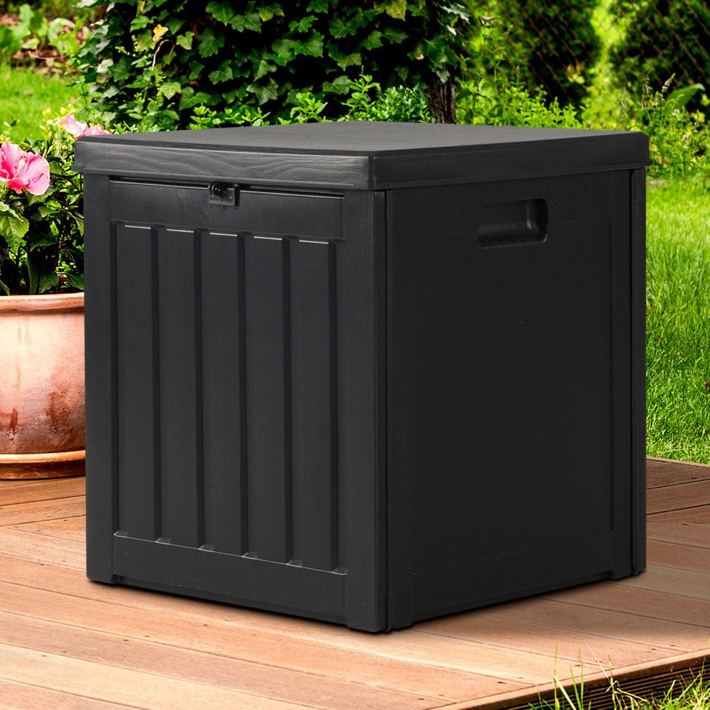 Gardeon 80L Outdoor Storage Box Waterproof Container Indoor Garden Toy Tool Shed - Outdoor Immersion