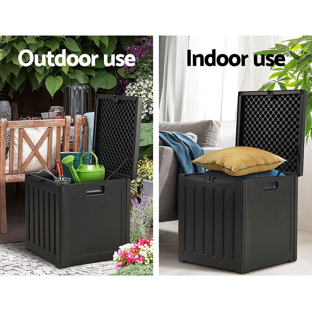 Gardeon 80L Outdoor Storage Box Waterproof Container Indoor Garden Toy Tool Shed - Outdoor Immersion