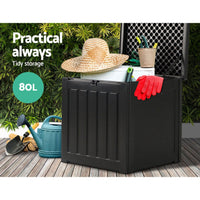 Thumbnail for Gardeon 80L Outdoor Storage Box Waterproof Container Indoor Garden Toy Tool Shed - Outdoor Immersion