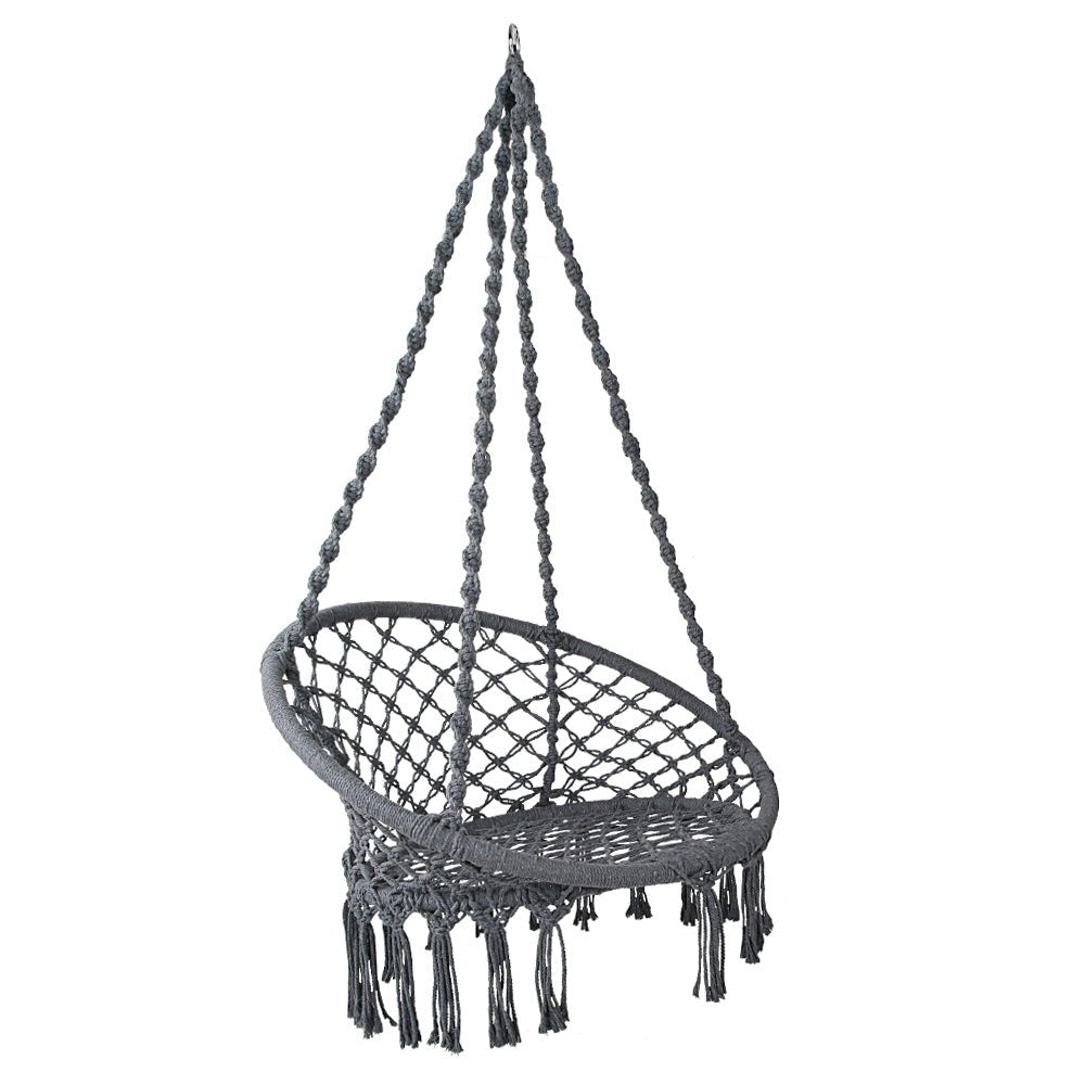 Gardeon Hammock Swing Chair - Grey - Outdoor Immersion