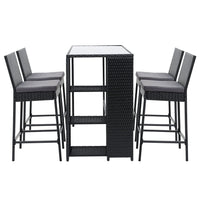 Thumbnail for Gardeon Outdoor Bar Set Table Stools Furniture Dining Chairs Wicker Patio Garden - Outdoor Immersion