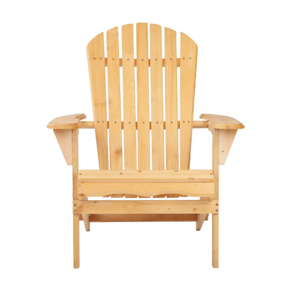 Gardeon Outdoor Chairs Furniture Beach Chair Lounge Wooden Adirondack Garden Patio - Outdoor Immersion