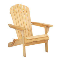 Thumbnail for Gardeon Outdoor Chairs Furniture Beach Chair Lounge Wooden Adirondack Garden Patio - Outdoor Immersion