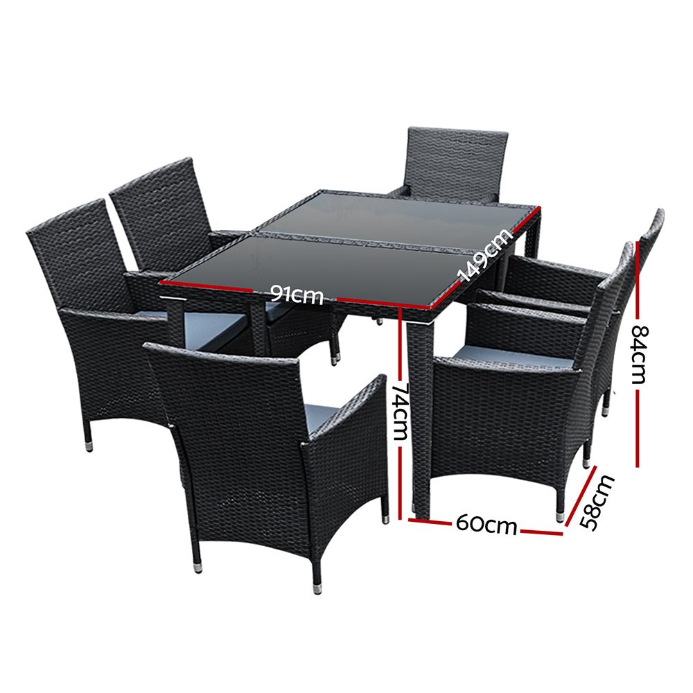 Gardeon Outdoor Furniture 7pcs Dining Set - Outdoor Immersion