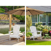 Thumbnail for Gardeon Outdoor Furniture Adirondack Chairs Beach Chair Lounge Wooden Patio Garden - Outdoor Immersion