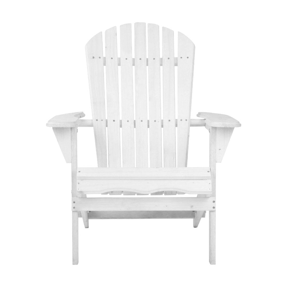 Gardeon Outdoor Furniture Adirondack Chairs Beach Chair Lounge Wooden Patio Garden - Outdoor Immersion