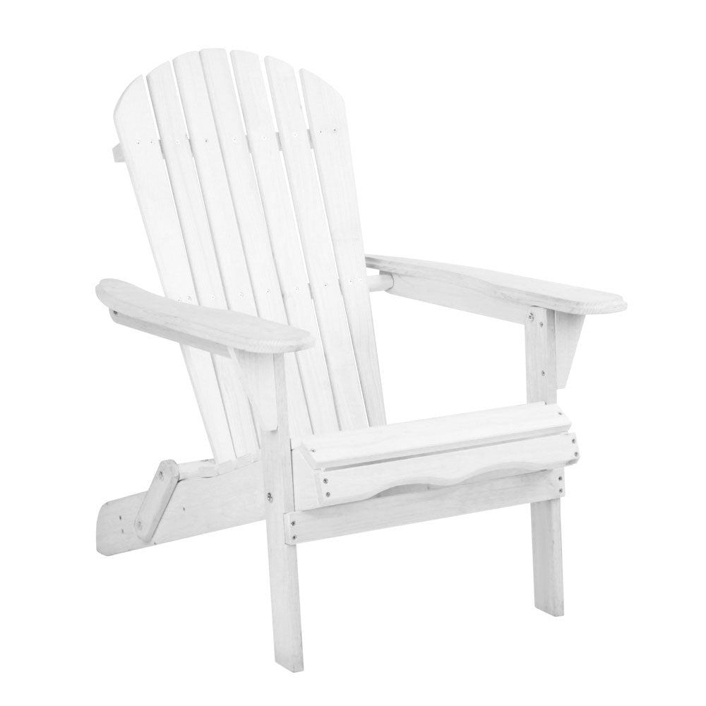 Gardeon Outdoor Furniture Adirondack Chairs Beach Chair Lounge Wooden Patio Garden - Outdoor Immersion