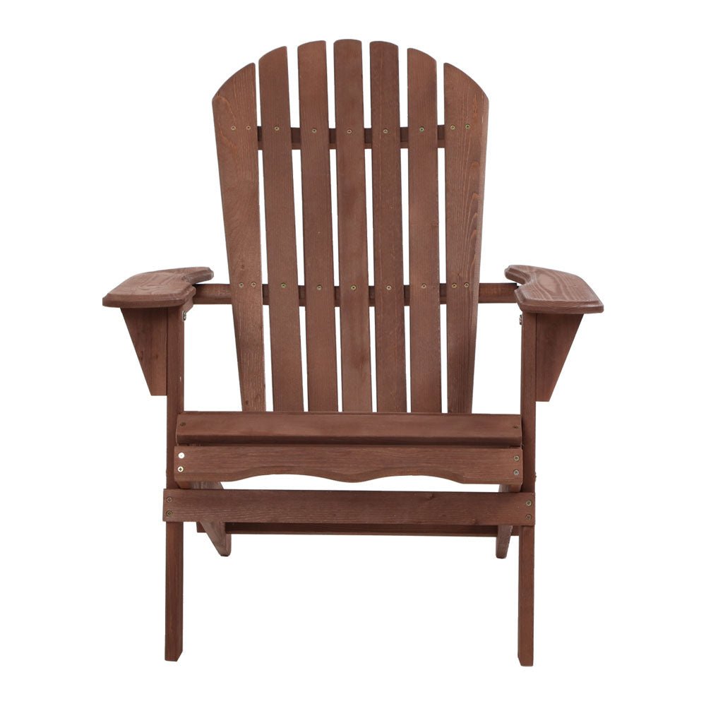 Gardeon Outdoor Furniture Beach Chair Wooden Adirondack Patio Lounge Garden - Outdoor Immersion