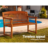 Thumbnail for Gardeon Outdoor Garden Bench Seat Wooden Chair Patio Furniture Timber Lounge - Outdoor Immersion