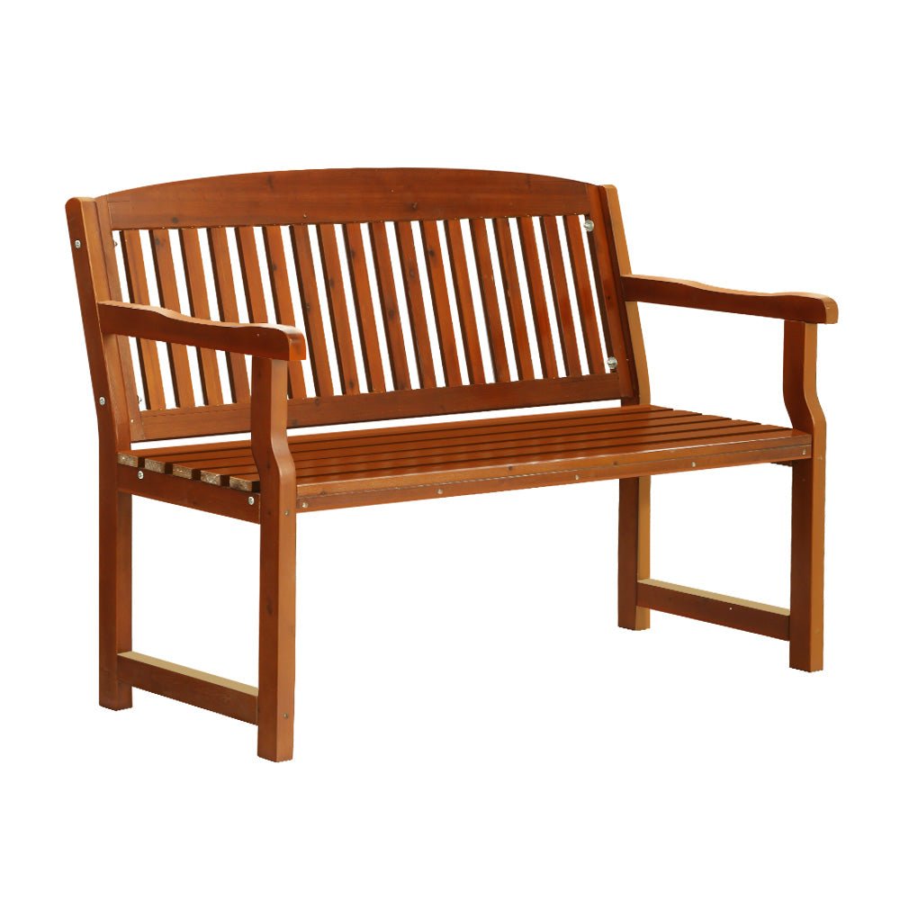 Gardeon Outdoor Garden Bench Seat Wooden Chair Patio Furniture Timber Lounge - Outdoor Immersion