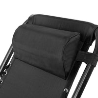 Thumbnail for Gardeon Outdoor Portable Recliner - Black - Outdoor Immersion