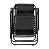 Thumbnail for Gardeon Outdoor Portable Recliner - Black - Outdoor Immersion