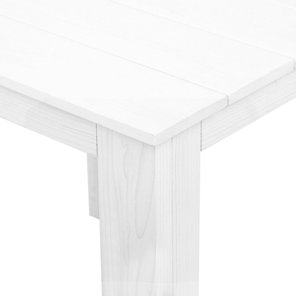 Gardeon Outdoor Side Beach Table - White - Outdoor Immersion