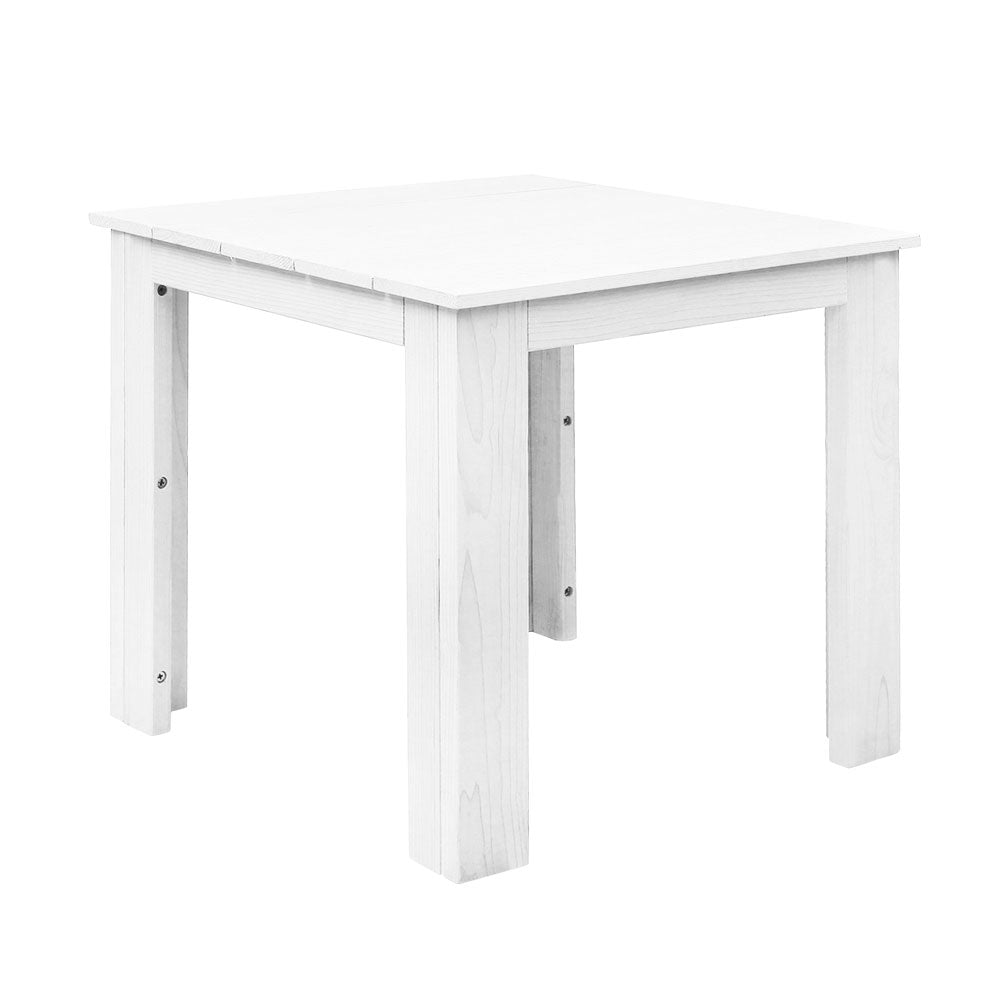 Gardeon Outdoor Side Beach Table - White - Outdoor Immersion