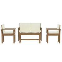 Thumbnail for Gardeon Outdoor Sofa Set 4-Seater Acacia Wood Lounge Setting Table Chairs - Outdoor Immersion