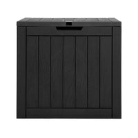 Thumbnail for Gardeon Outdoor Storage Box 118L Container Lockable Indoor Garden Toy Tool Shed Black - Outdoor Immersion