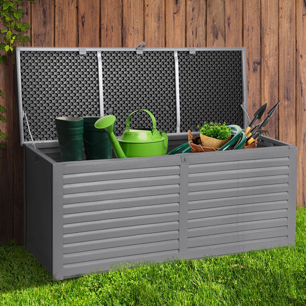 Gardeon Outdoor Storage Box 490L Bench Seat Indoor Garden Toy Tool Sheds Chest - Outdoor Immersion