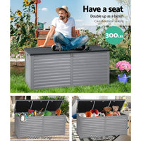 Thumbnail for Gardeon Outdoor Storage Box 490L Bench Seat Indoor Garden Toy Tool Sheds Chest - Outdoor Immersion