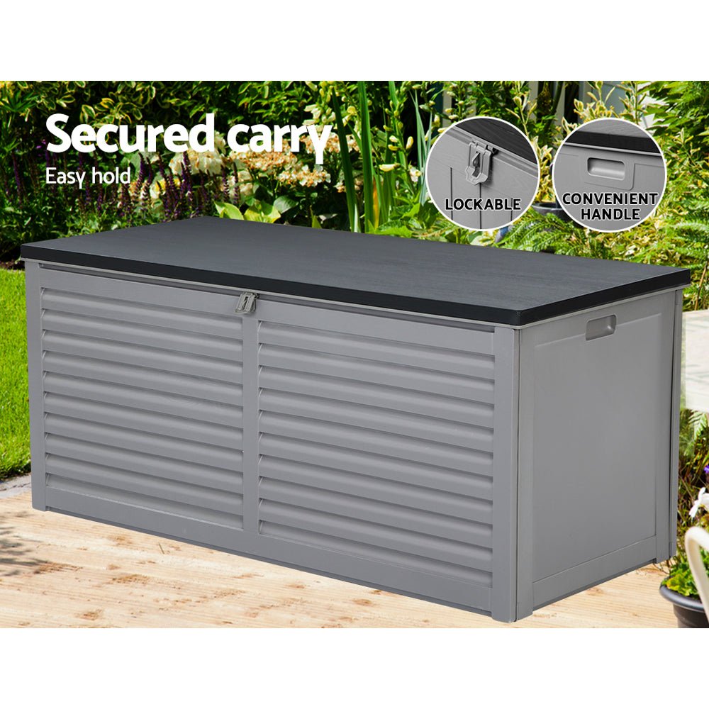 Gardeon Outdoor Storage Box 490L Bench Seat Indoor Garden Toy Tool Sheds Chest - Outdoor Immersion