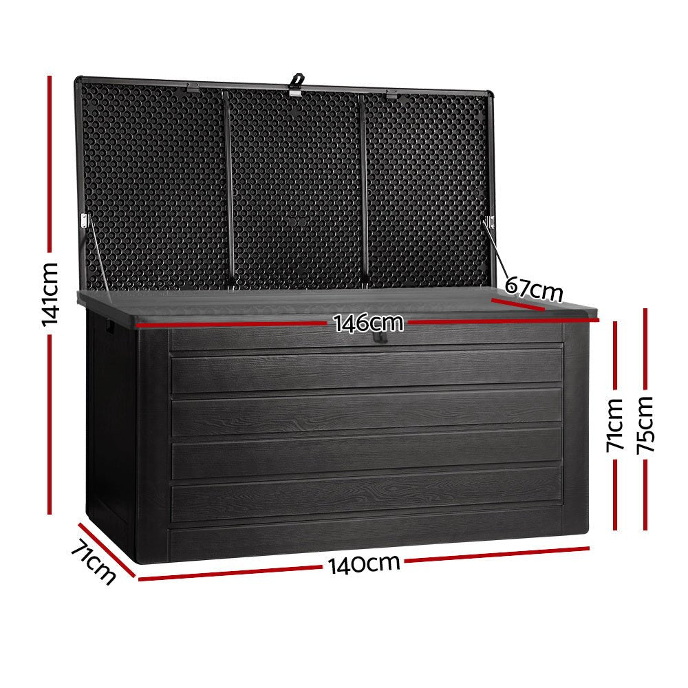 Gardeon Outdoor Storage Box 680L Sheds Container Indoor Garden Bench Tool Chest - Outdoor Immersion