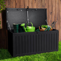 Thumbnail for Gardeon Outdoor Storage Box Container Garden Toy Indoor Tool Chest Sheds 270L Black - Outdoor Immersion