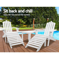 Thumbnail for Gardeon Outdoor Sun Lounge Beach Chairs Table Setting Wooden Adirondack Patio Chair - Outdoor Immersion