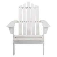 Thumbnail for Gardeon Outdoor Sun Lounge Beach Chairs Table Setting Wooden Adirondack Patio - White - Outdoor Immersion