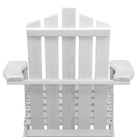 Thumbnail for Gardeon Outdoor Sun Lounge Beach Chairs Table Setting Wooden Adirondack Patio - White - Outdoor Immersion