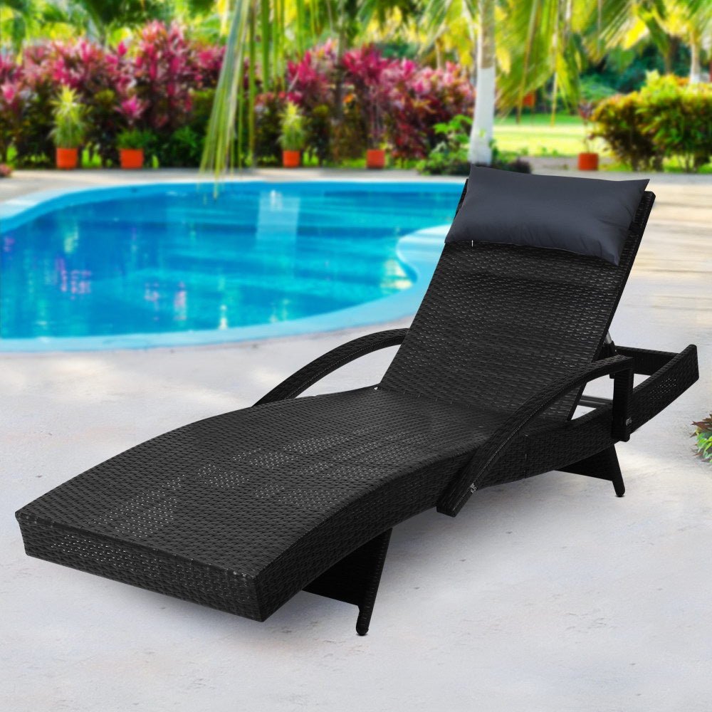 Gardeon Outdoor Sun Lounge Furniture Day Bed Wicker Pillow Sofa Set - Outdoor Immersion