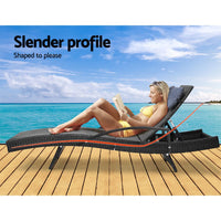 Thumbnail for Gardeon Outdoor Sun Lounge Furniture Day Bed Wicker Pillow Sofa Set - Outdoor Immersion